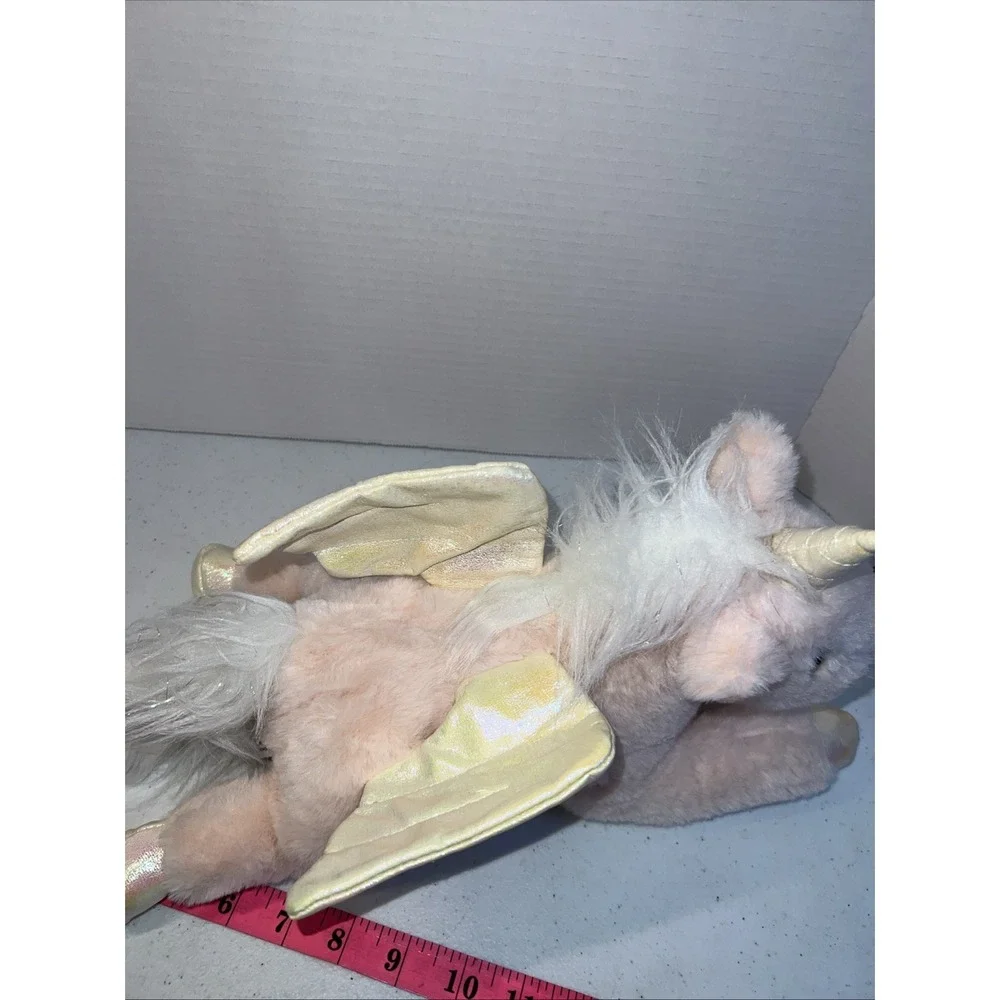 Pink Plush Unicorn Pegasus Enchanted Adopt a Pet Shiny Wings 14